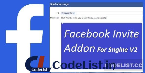 Facebook Invite Addon For Sngine v2.6