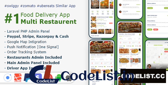 Food, Grocery, Meat Delivery Mobile App with Admin Panel v1.0