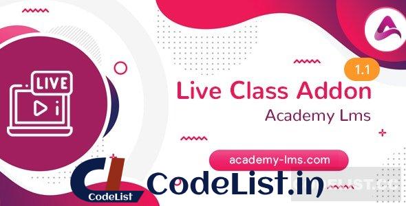 Academy LMS Live Streaming Class Addon v1.1