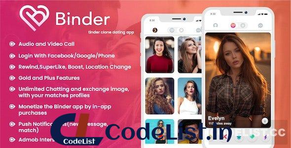 Binder v20.3 – Dating clone App with admin panel – Android