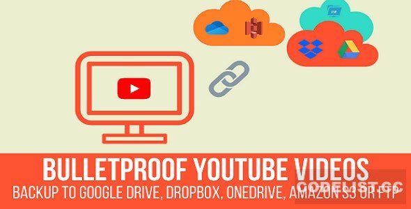 Bulletproof YouTube Videos v1.2.1 – Backup to Google Drive, Dropbox, OneDrive, Amazon S3, FTP