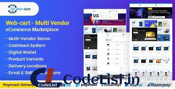 Web-cart v1.0 – Multi Vendor eCommerce Marketplace