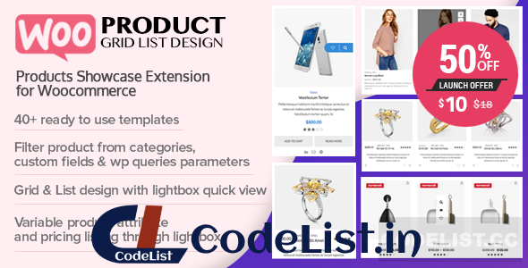 WOO Product Grid/List Design v1.0.5
