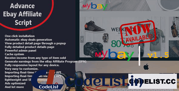 Mybay v1.5 – Fully Automated Advanced eBay Affiliate Script