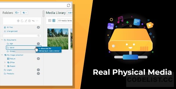 WordPress Real Physical Media v1.1.6 – Physical Media Folders & SEO Rewrites