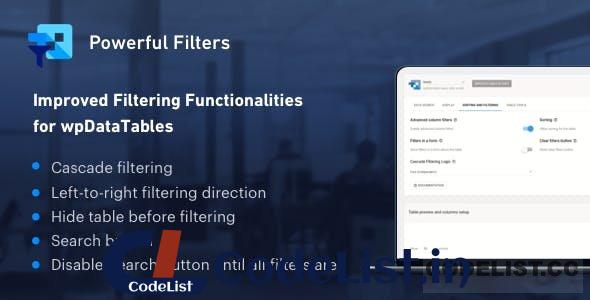 Powerful Filters for wpDataTables v1.4.4