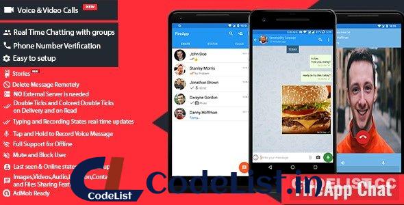 FireApp Chat v1.3.0.1 – Android Chatting App with Groups Inspired by WhatsApp