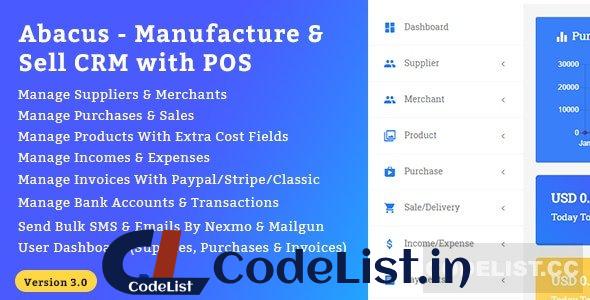 Abacus v3.0 – Manufacture & Sale CRM with POS