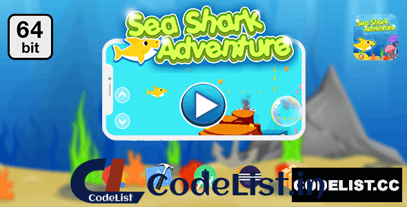 Sea Shark Adventure 64 bit v1.0 – Android IOS With Admob