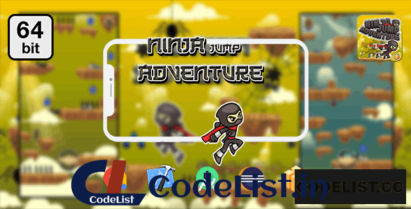 Ninja Jump Adventure 64 bit – Android IOS With Admob v1.0