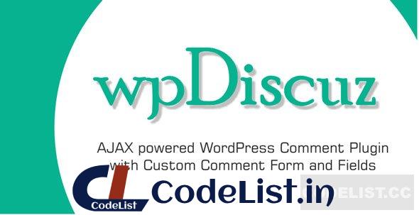 wpDiscuz v7.6.22 – #1 WordPress Comment Plugin