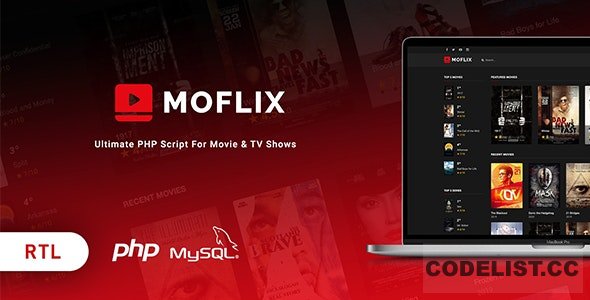 MoFlix v1.0.1 – Ultimate PHP Script For Movie & TV Shows