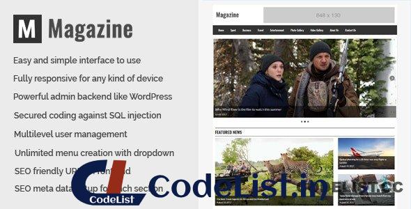 Magazine v1.0 – Online News and Magazine CMS