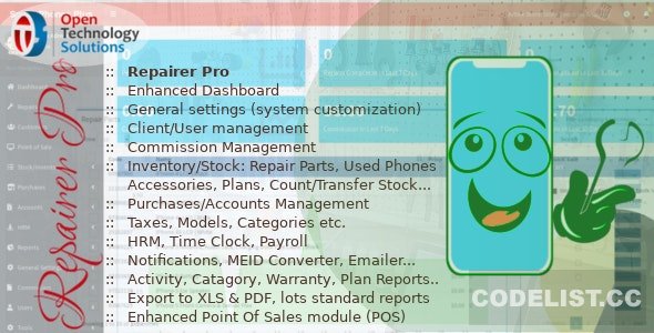 Repairer Pro v1.2.0 – Repairs, HRM, CRM & much more