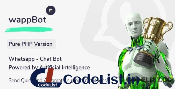 wappBot v1.0 – Chat Bot Powered by Artificial Intelligence #1 [PHP Version]