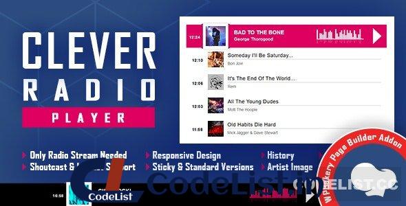 CLEVER v2.2 – Shoutcast and Icecast Radio Player for WPBakery Page Builder
