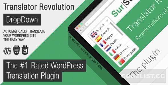 Ajax Translator Revolution v2.1 – DropDown WP Plugin