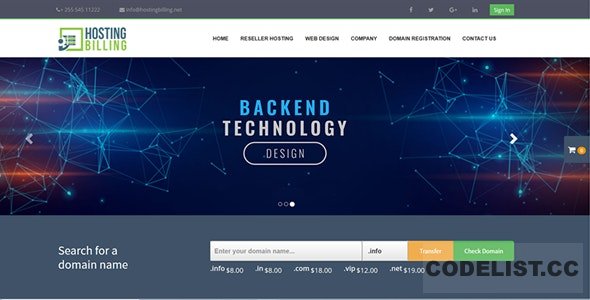 Hosting Billing v1.4 – Domain and Web Hosting Invoicing System with CMS