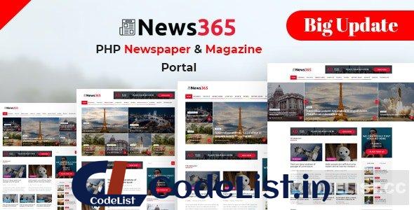 News365 v6 – PHP Newspaper Script Magazine Blog with Video Newspaper