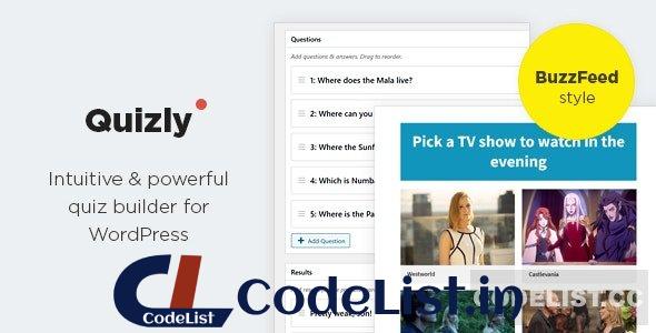 Quizly v1.0.2 – Intuitive & Powerful Quiz Plugin for WordPress