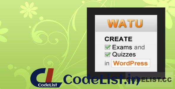 WatuPro v6.4.2 – Premium WordPress Plugin To Create Exams, Tests and Quizzes