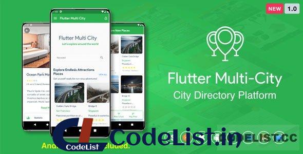 Flutter Multi City ( Directory, City Tour Guide, Business Directory, Travel Guide ) v1.6