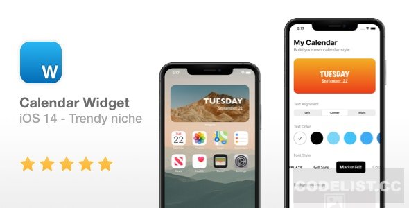 Calendar Widget – NEW iOS 14 Widget