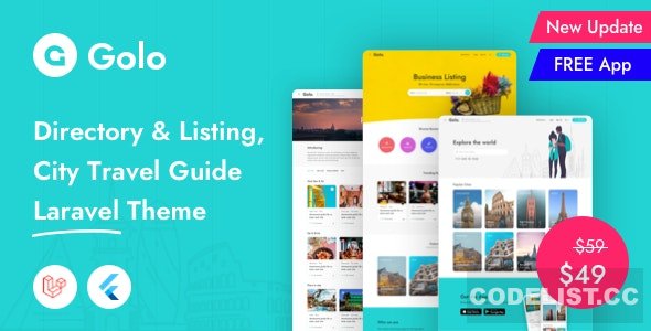 Golo v1.2.0 – Directory & Listing, City Travel Guide Laravel Theme