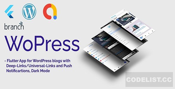 WoPress v1.0 – Flutter App For WordPress News Sites and Blogs