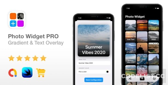 Photo Widget PRO v1.0 – AdMob Ads, In-App Purchases, Text/Gradient Overlay