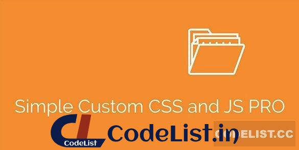 Simple Custom CSS and JS PRO v4.36