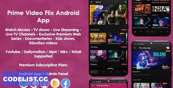 Prime Video Flix App v8.2 – Movies – Shows – Live Streaming – TV – Web Series – Premium Subscription Plan