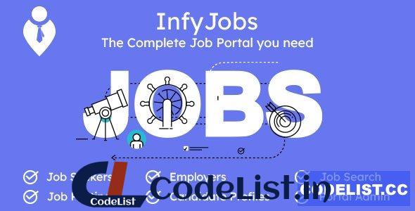 InfyJobs v2.1.0 – Laravel Job Portal Script with Website