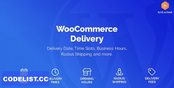 WooCommerce Delivery v1.1.4 – Delivery Date & Time Slots