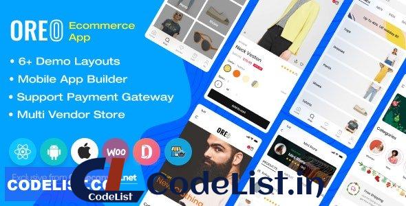 Oreo Fashion v2.8.1 – Full React Native App for Woocommerce