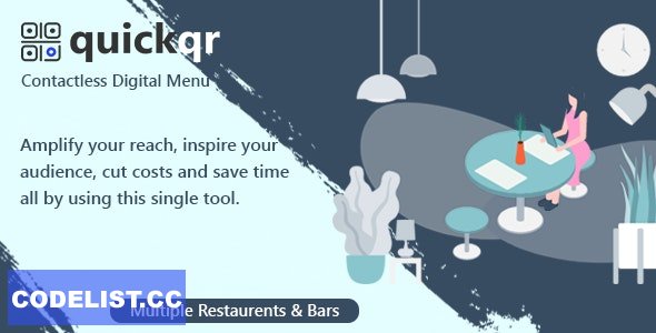 QuickQR v5.1 – Saas – Contactless Restaurant QR Menu Maker