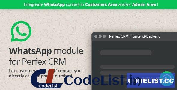 WhatsApp module for Perfex CRM v1.0