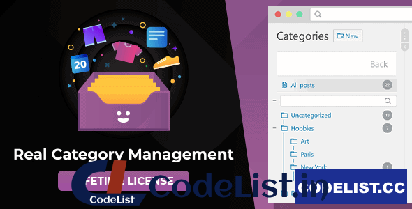 WordPress Real Category Management v3.4.0 – Content Management in Category Folders with WooCommerce Support