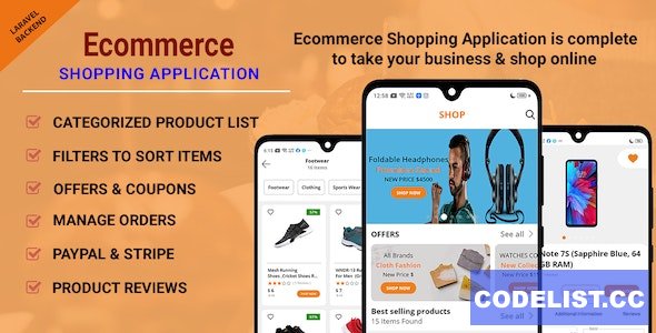 Ecommerce Shopping App v1.0.6 – Take Your Shop Online With Android Application