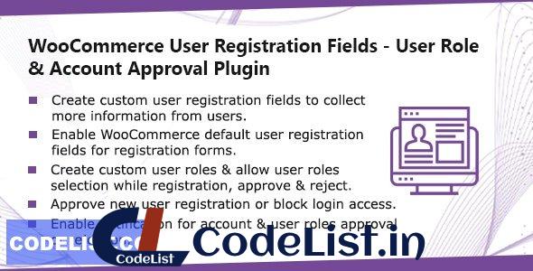 WooCommerce User Registration Plugin v1.0.7 – Custom Fields, validate login & customer roles