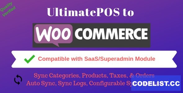 UltimatePOS to WooCommerce Addon (With SaaS compatible) v2.5