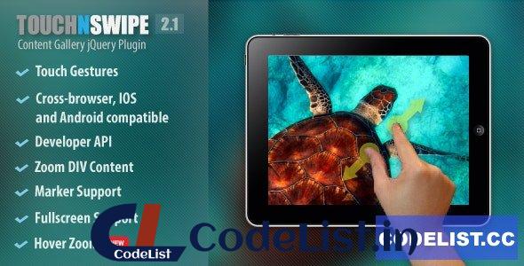 Touch N Swipe Gallery jQuery Plugin v2.1.2