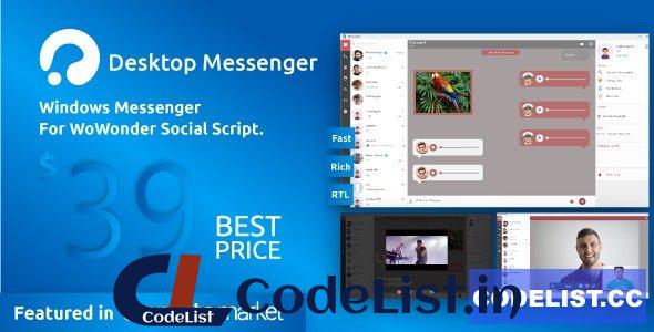 WoWonder Desktop v3.3 – A Windows Messenger For WoWonder Social Script