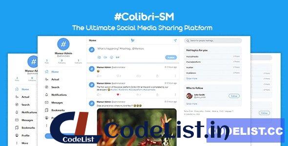 ColibriSM v1.0.8 – The Ultimate PHP Modern Social Media Sharing Platform – nulled