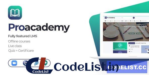 Proacademy v2.7 – LMS & Live Classes Marketplace