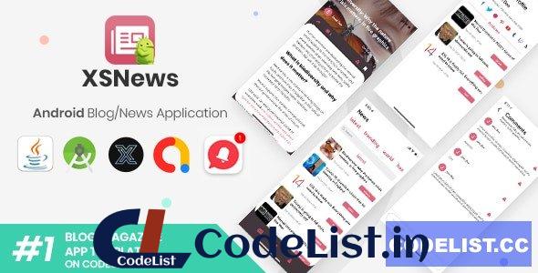 XSNews v1.0 – Android News/Blog Multipurpose Application [XServer]