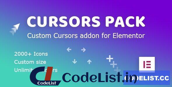 Cursors Pack v1.0.3 – Addon for Elementor WordPress Plugin