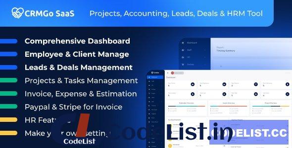 CRMGo SaaS v2.3.0 – Projects, Accounting, Leads, Deals & HRM Tool – nulled