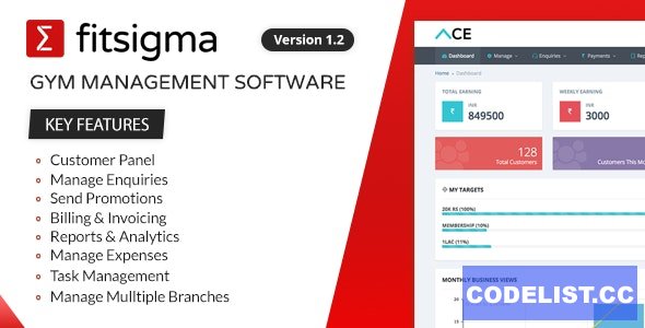 Fitsigma v1.2.8 – Gym Management Software