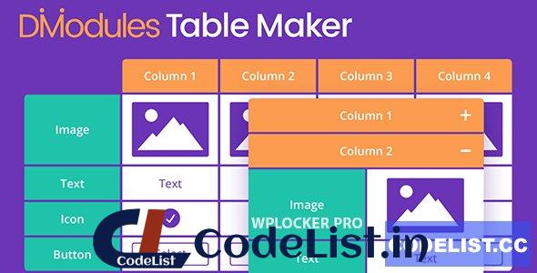 Divi Table Maker Modules v2.0.1